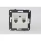 Panasonic Karre Plus RJ45 CAT6 + RJ11 CAT3 FALI ALJZAT fehér keret nélkül