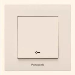   Panasonic Karre Plus nyomókapcsoló kulcs jellel bézs (keret nélkül)