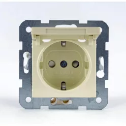   Panasonic Karre Plus csapfedeles dugalj gyermekvédős bézs(Keret nélkül)