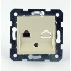   Panasonic Karre Plus RJ45 CAT 5E FALI ALJZAT bézs (keret nélkül)