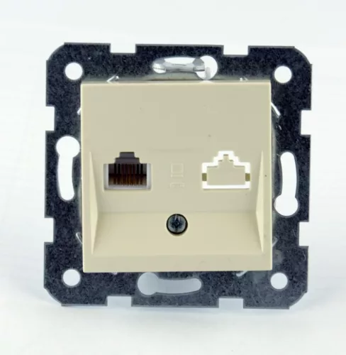 Panasonic Karre Plus RJ45 CAT 5E FALI ALJZAT bézs (keret nélkül)