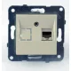 Panasonic Karre Plus RJ45 CAT6 FALI ALJZAT bézs (keret nélkül)