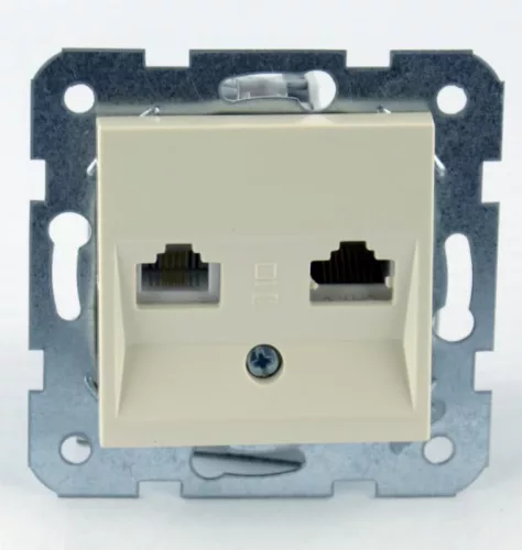 Panasonic Karre Plus RJ45 CAT + RJ11 Cat3  FALI ALJZAT bézs