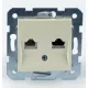 Panasonic Karre Plus RJ45 CAT + RJ11 Cat3  FALI ALJZAT bézs