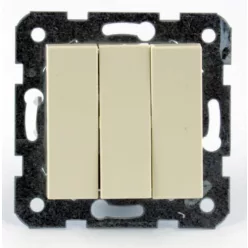   Panasonic Karre Plus csillárkapcsoló 3 billentyűs bézs(Keret nélkül)