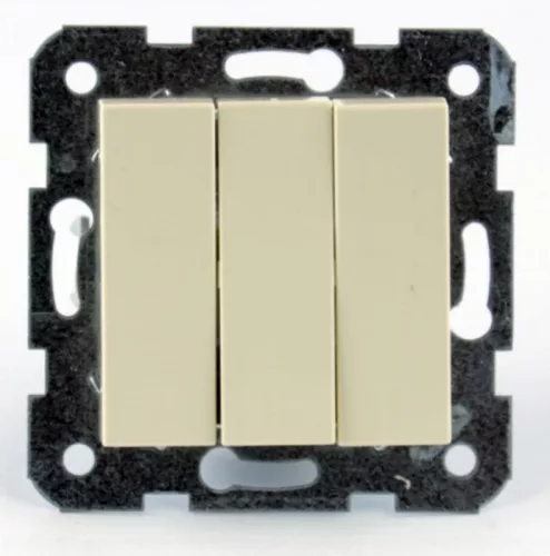 Panasonic Karre Plus csillárkapcsoló 3 billentyűs bézs(Keret nélkül)