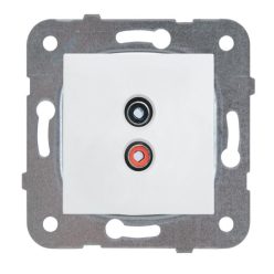   Panasonic Karre Plus audio aljzat 2 RCA fehér keret nélkül