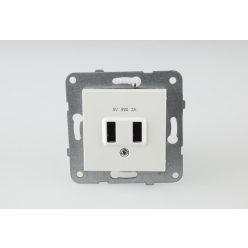  Panasonic Karre Plus USB töltő aljzat 5V 2A fehér keret nélkül