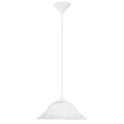 ALBANY Függ. 1x60W E27 átm:35cm fehér
