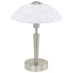 SOLO Asztali E14 1x60W m.nikkel/dekor