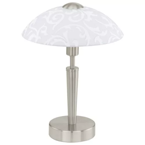 SOLO Asztali E14 1x60W m.nikkel/dekor