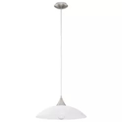 LAZOLO Függ. E27 1x60W m.nikkel/fehér