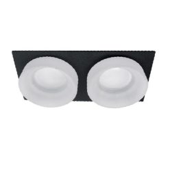 Spot lámpatest SA-045/2 négyzet fekete/fehér