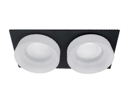 Spot lámpatest SA-045/2 négyzet fekete/fehér