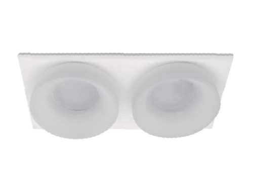 Spot lámpatest SA-045/2 négyzet fehér