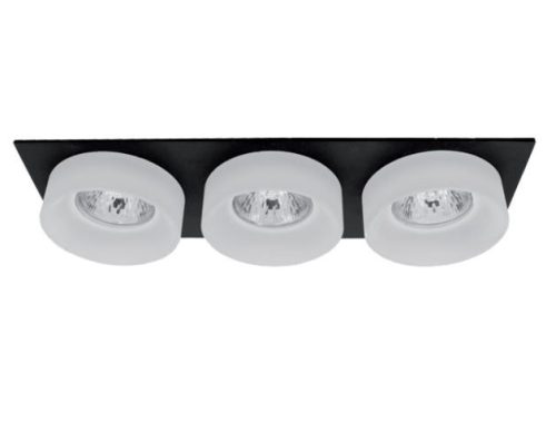 Spot lámpatest SA-045/3 négyzet fekete/fehér