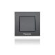 Panasonic Karre Plus keresztkapcsoló 107 fekete (Keret nélkül)
