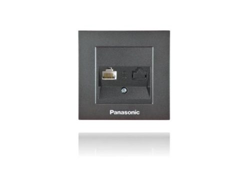 Panasonic Karre Plus RJ45 CAT 5E FALI ALJZAT fekete (keret nélkül)