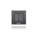 Panasonic Karre Plus csillárkapcsoló 105 jelzőfényes fekete (keret nélkül)