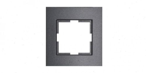 Panasonic Karre Plus 1-es keret fekete (felirat nélkül)