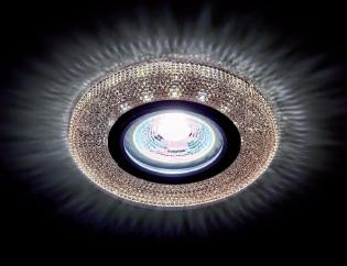 Beépíthető spot lámpatest kristály kör CR-772/KÁVÉ 3W 4000K