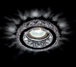 Beépíthető spot lámpatest kristály kör