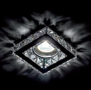 Beépíthető spot lámpatest kristály szögletes