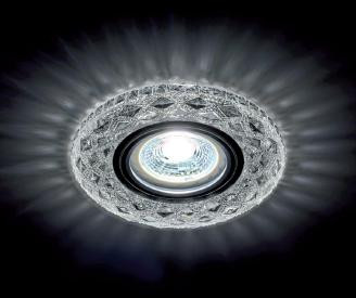 Beépíthető spot lámpatest kristály kör CR-774 3W 4000K