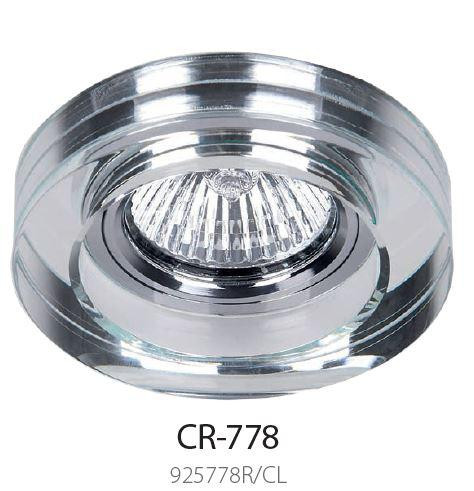 Beépíthető spot lámpatest üveg clear kör