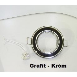 Beépíthető spot lámpatest SA-71 fix Grafit-króm