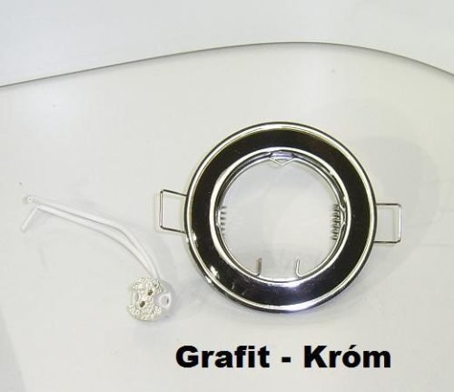 Beépíthető spot lámpatest SA-71 fix Grafit-króm