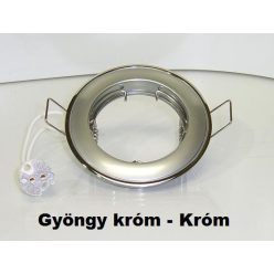 Beépíthető spot lámpatest SA-71 fix Gyöngy króm-króm