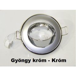 Beépíthető spot lámpatest SA-91 Gyöngy króm-króm