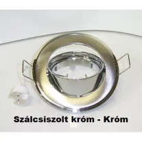   Beépíthető spot lámpatest SA-91 Szál-csiszolt króm-króm