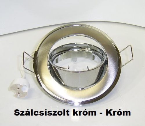 Beépíthető spot lámpatest SA-91 Szál-csiszolt króm-króm