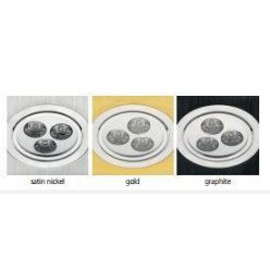 Led lámpatest billenthető szögletes 3W naturális arany