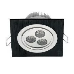 Led lámpatest billenthető szögletes 3W naturális Grafit