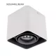 Spot lámpatest DL-044 billenthető fehér/fekete
