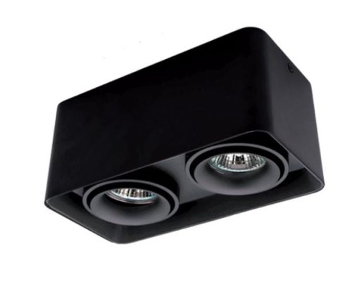 Spot lámpatest DL-044 dupla billenthető fekete