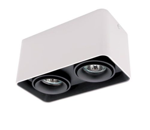 Spot lámpatest DL-044 dupla billenthető fehér/fekete