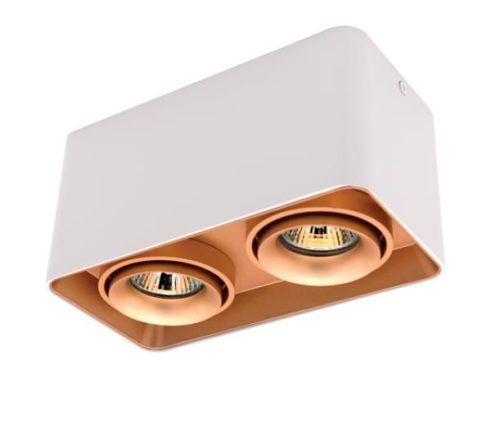 Spot lámpatest DL-044 dupla billenthető fehér/arany