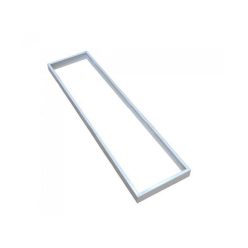   LED panel falon kívüli beépítőkeret alumínium 1200x300 fehér
