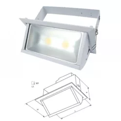   Led reflektor süllyeszthető 30 W COB természetes fehér billenthető
