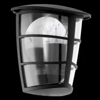 ALORIA Kültéri fali E27 60W 18*20*12cm fekete