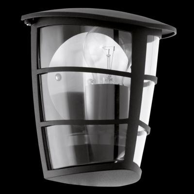 ALORIA Kültéri fali E27 60W 18*20*12cm fekete