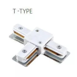 Sínes LED lámpához T elem fehér