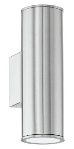RIGA Kült.fali GU10 2x3W nemes acél