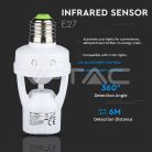 E27-es mozgásérzékelős foglalat