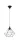 TARBES Függeszték E27 60W 32,5cm fekete