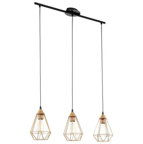 TARBES Függeszték E27 3x60W réz színű